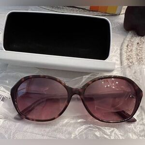 Calvin Klein sunglasses CK18524sa-238 tortoise w/ purple trim. Comes with case